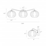 Cedric Modern Brass Spherical Glass Wall Light Cedric Modern Brass Spherical Glass Wall Light