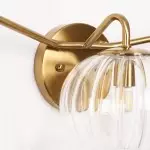 Cedric Modern Brass Spherical Glass Wall Light Cedric Modern Brass Spherical Glass Wall Light