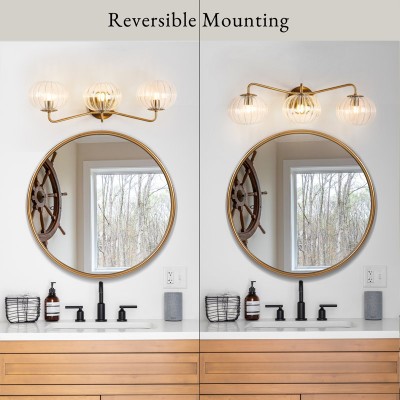 Cedric Modern Brass Spherical Glass Wall Light Cedric Modern Brass Spherical Glass Wall Light