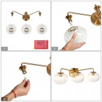 Cedric Modern Brass Spherical Glass Wall Light Cedric Modern Brass Spherical Glass Wall Light