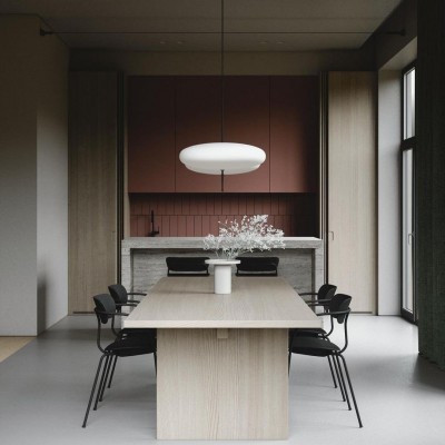 Korbin Acrylic White Flying Saucer Pendant Light