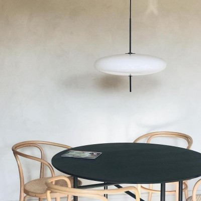 Korbin Acrylic White Flying Saucer Pendant Light