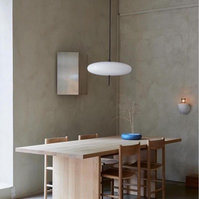 Korbin Acrylic White Flying Saucer Pendant Light