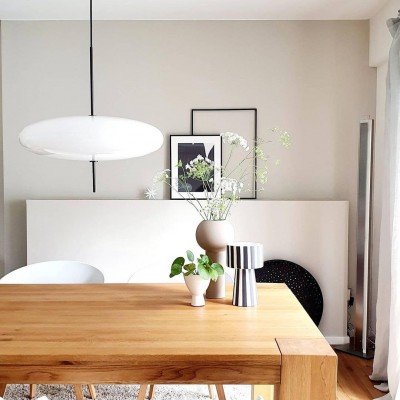 Korbin Acrylic White Flying Saucer Pendant Light