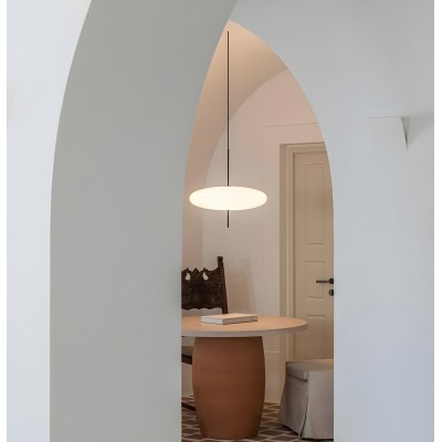 Korbin Acrylic White Flying Saucer Pendant Light