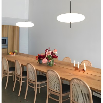 Korbin Acrylic White Flying Saucer Pendant Light