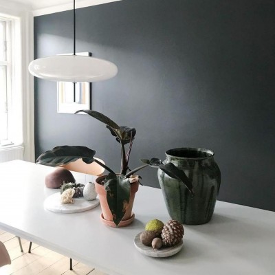 Korbin Acrylic White Flying Saucer Pendant Light