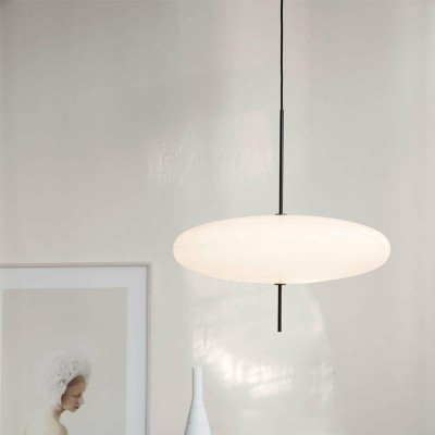Korbin Acrylic White Flying Saucer Pendant Light