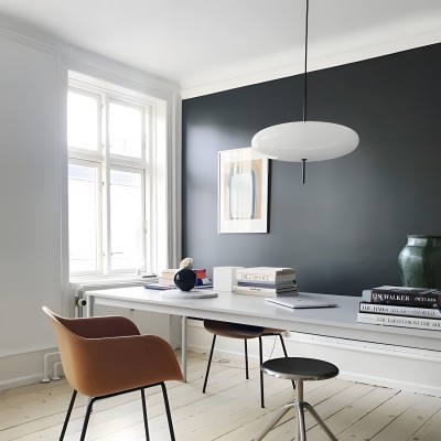 Korbin Acrylic White Flying Saucer Pendant Light