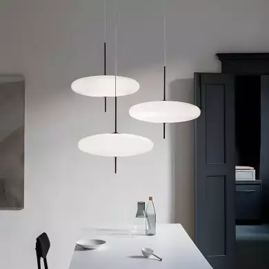 Korbin Acrylic White Flying Saucer Pendant Light Korbin Acrylic White Flying Saucer Pendant Light