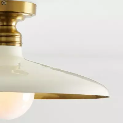 Dulcinea Farmhouse Metal Flush Mount Ceiling Light