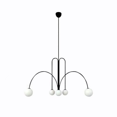 Juniper Modern Metal Glass Suspension Chandelier Juniper Modern Metal Glass Suspension Chandelier