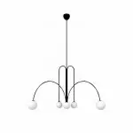 Juniper Modern Metal Glass Suspension Chandelier
