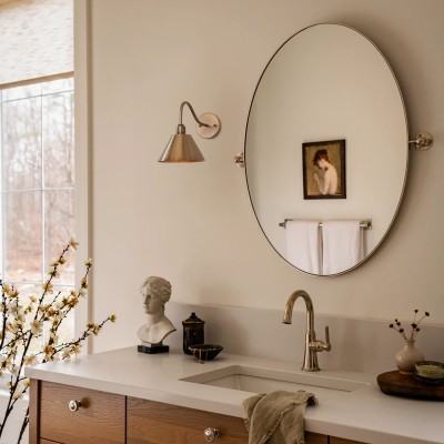 Ferm Minimalist Industrial Tapered Sconce Ferm Minimalist Industrial Tapered Sconce