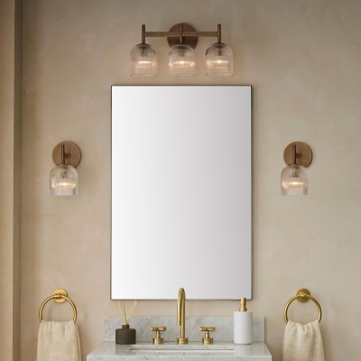 Alain Cooper Ribbed Glass Wall Sconce Alain Cooper Ribbed Glass Wall Sconce