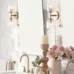 Alain Cooper Ribbed Glass Wall Sconce Alain Cooper Ribbed Glass Wall Sconce
