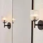 Alain Cooper Ribbed Glass Wall Sconce Alain Cooper Ribbed Glass Wall Sconce