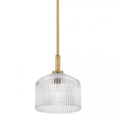 Hesper Farmhouse Ribbed Glass Pendant Light Hesper Farmhouse Ribbed Glass Pendant Light
