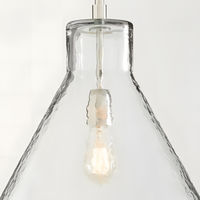 Oren Minimalist Conical Glass Flared Pendant Light