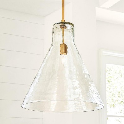 Oren Minimalist Conical Glass Flared Pendant Light