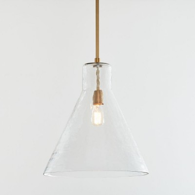 Oren Minimalist Conical Glass Flared Pendant Light
