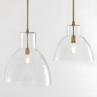 Keen Farmhouse Glass Dome Pendant Light