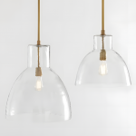Keen Farmhouse Glass Dome Pendant Light