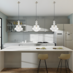 Xylas Modern Colorful Hand Blown Glass Pendant Light