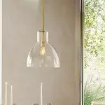 Keen Farmhouse Glass Dome Pendant Light
