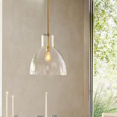 Keen Farmhouse Glass Dome Pendant Light
