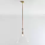 Oren Minimalist Conical Glass Flared Pendant Light