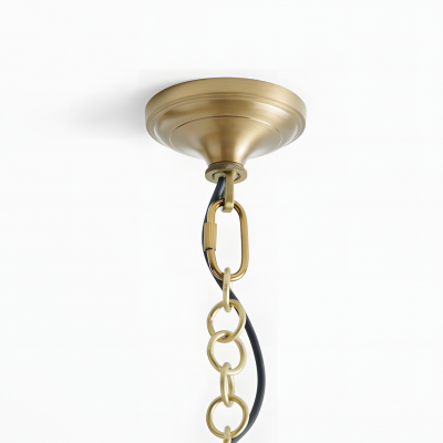 Yates Industrial Clear Glass Pendant Light