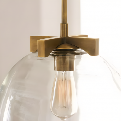 Titus Minimalist Transparent Glass Pendant Light Titus Minimalist Transparent Glass Pendant Light