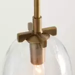 Titus Minimalist Transparent Glass Pendant Light