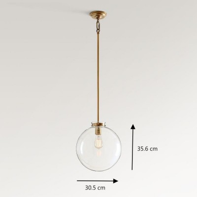Mica Minimalist Brass Clear Glass Pendant Light Mica Minimalist Brass Clear Glass Pendant Light