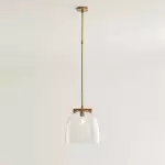 Titus Minimalist Transparent Glass Pendant Light