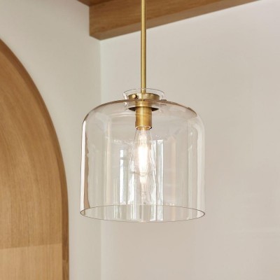 Mica Minimalist Brass Clear Glass Pendant Light Mica Minimalist Brass Clear Glass Pendant Light