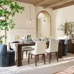 Mica Minimalist Brass Clear Glass Pendant Light