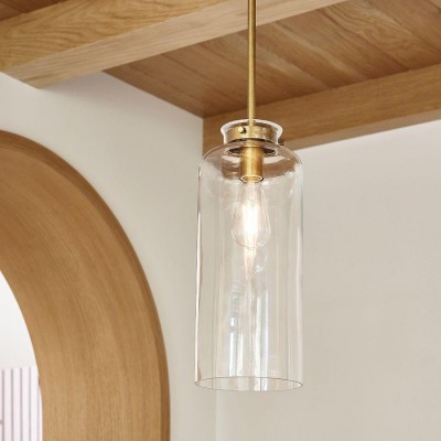 Mica Minimalist Brass Clear Glass Pendant Light Mica Minimalist Brass Clear Glass Pendant Light
