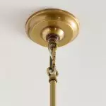 Mica Minimalist Brass Clear Glass Pendant Light