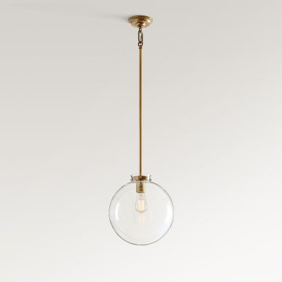 Mica Minimalist Brass Clear Glass Pendant Light Mica Minimalist Brass Clear Glass Pendant Light