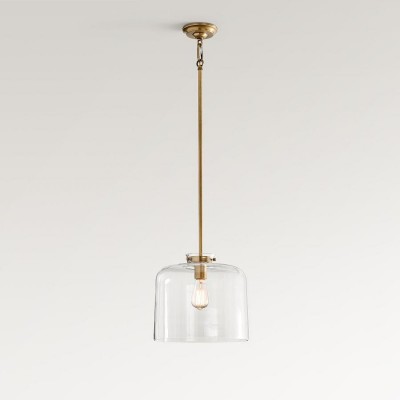 Mica Minimalist Brass Clear Glass Pendant Light Mica Minimalist Brass Clear Glass Pendant Light