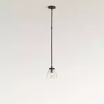 Titus Minimalist Transparent Glass Pendant Light
