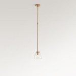 Titus Minimalist Transparent Glass Pendant Light