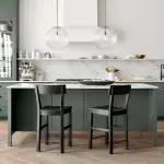 Alain Farmhouse Cooper Ribbed Glass Pendant Light