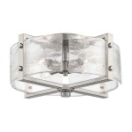Piper Farmhouse Drum Glass Ceiling Light