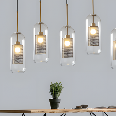 Linc Contemporary Globe Clear Glass Metal Pendant Light Linc Contemporary Globe Clear Glass Metal Pendant Light