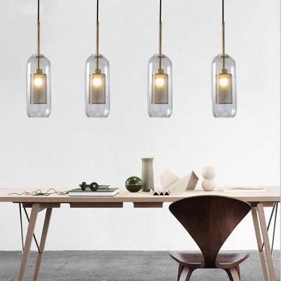 Linc Contemporary Globe Clear Glass Metal Pendant Light Linc Contemporary Globe Clear Glass Metal Pendant Light