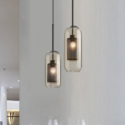 Linc Contemporary Globe Clear Glass Metal Pendant Light Linc Contemporary Globe Clear Glass Metal Pendant Light