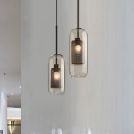 Linc Contemporary Globe Clear Glass Metal Pendant Light
